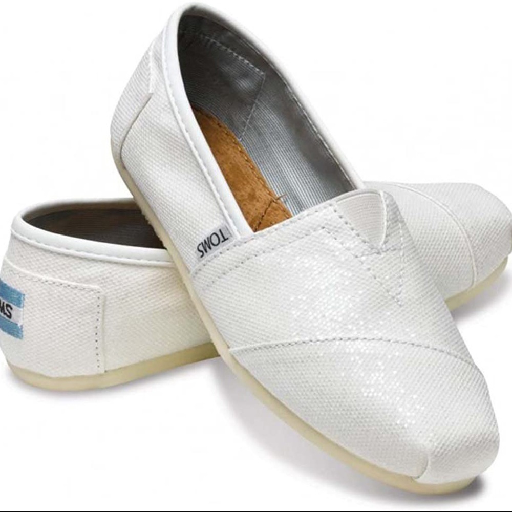 TOMS Slip On Glitter Shoes